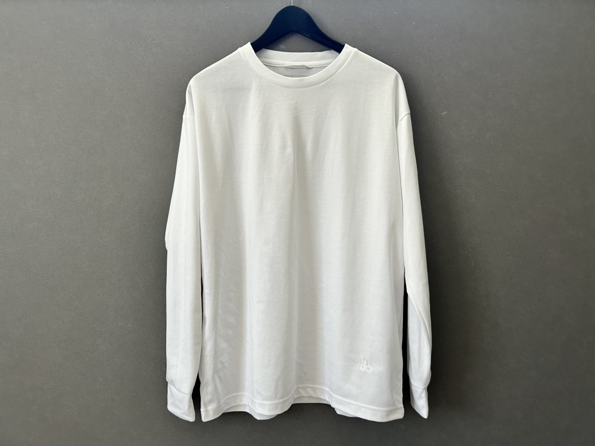 NoRemid ホワイト 長袖Tシャツ M しまむら】NIDOコラボの「ポンチ長袖Tシャツ」は1,419円の高見えロンT