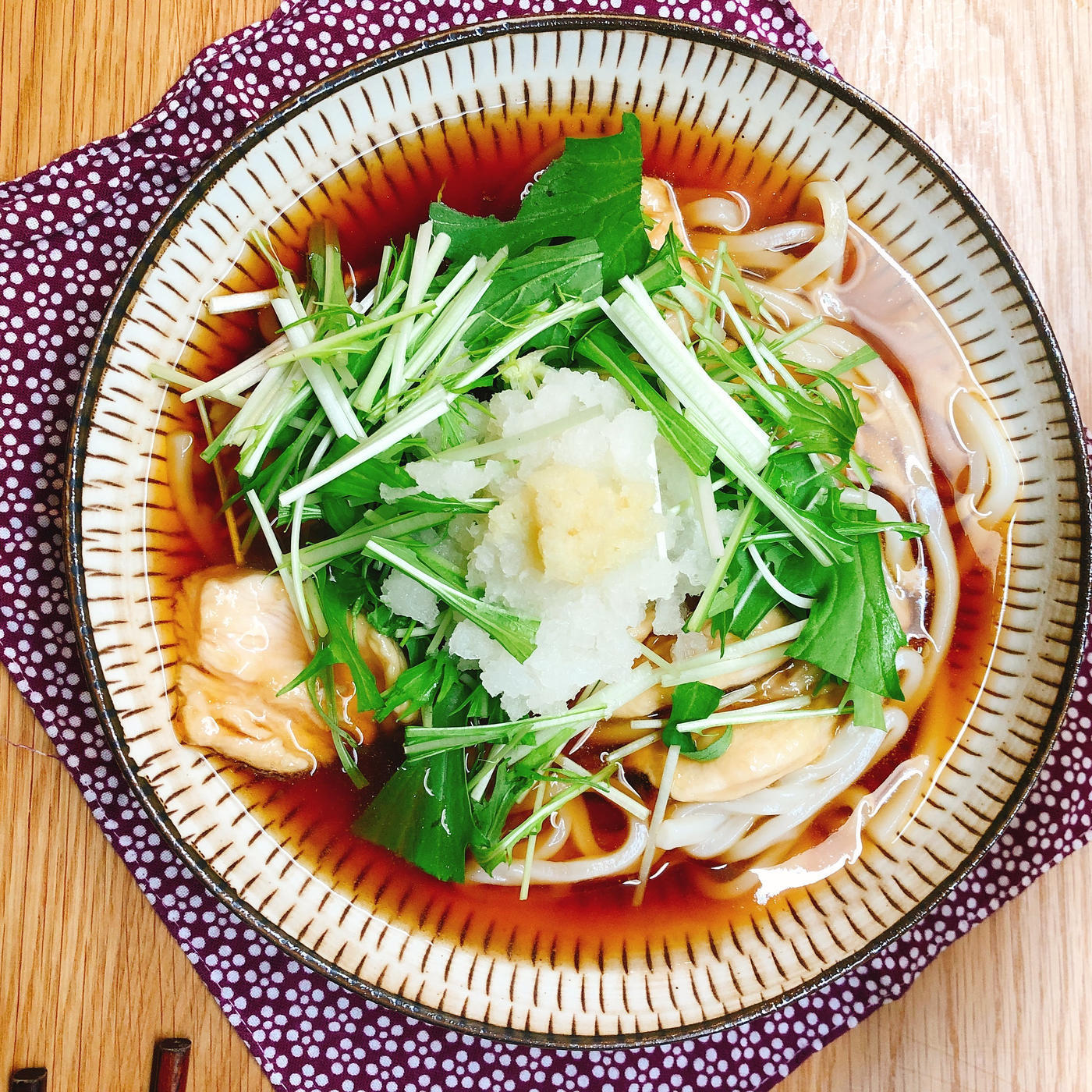 師走の体をほっと温める癒しの味 冷凍うどんで絶品 鶏とみぞれのあったかうどん トクバイニュース