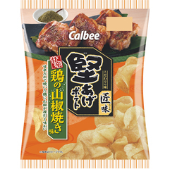 堅揚げポテ 新商品】ぜいたくな本格派「堅あげポテト匠味 甘辛鶏の山椒焼き味