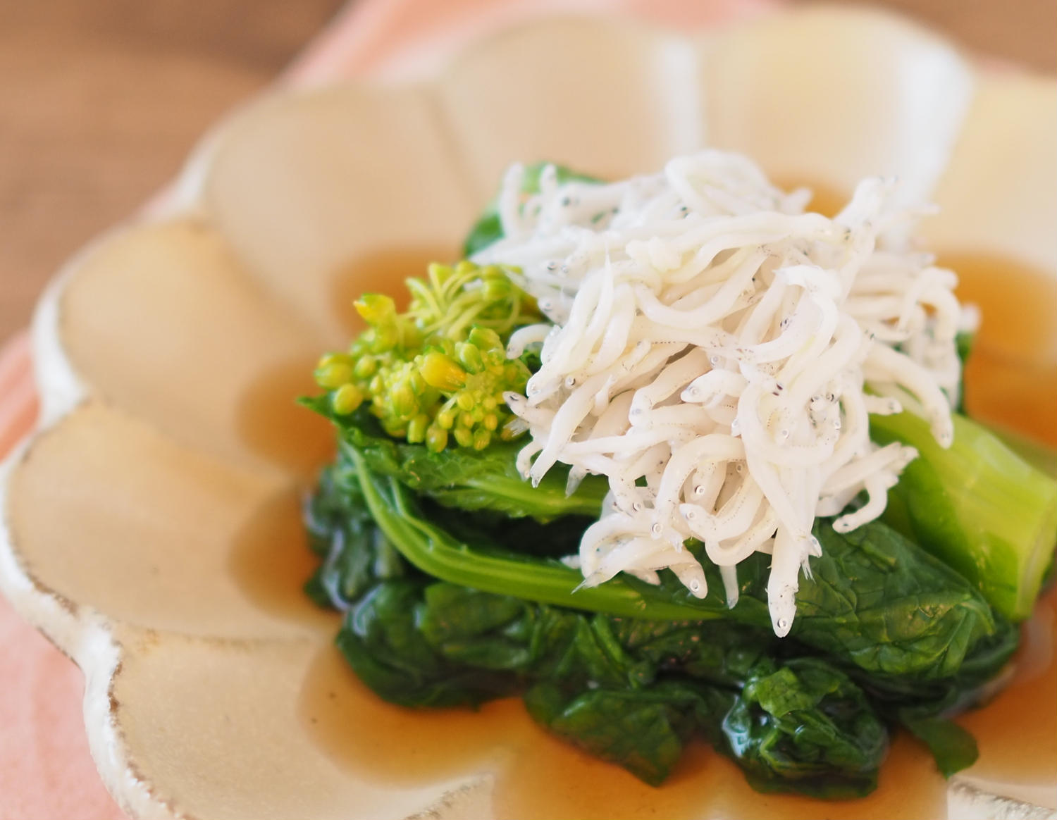 菜の花としらすのおひたし トクバイニュース