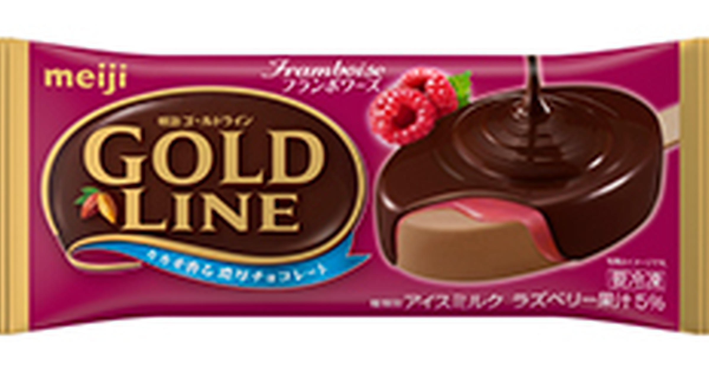 新商品 カカオの風味が上品に引き立てられたアイスクリーム Meiji Gold Line フランボワーズ 発売 トクバイニュース